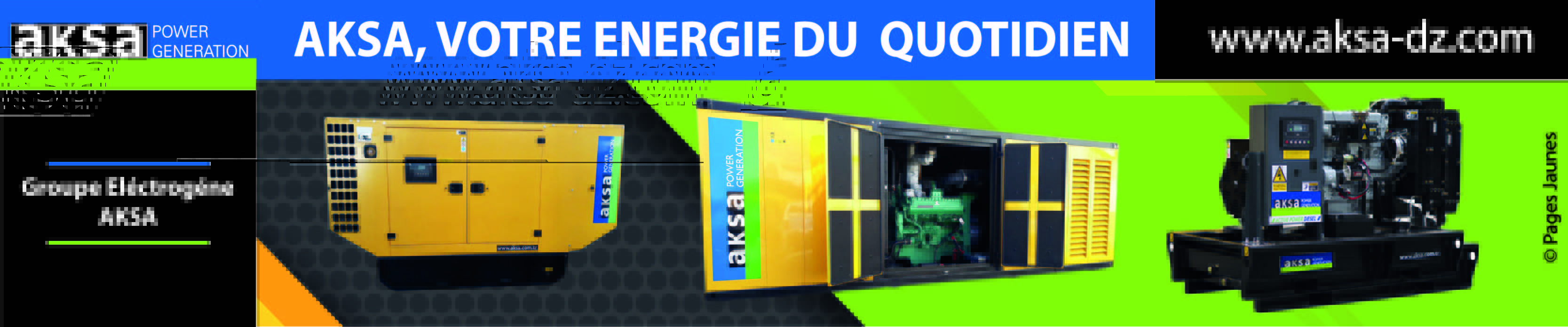 AKSA GÉNÉRATEURS ALGÉRIE
