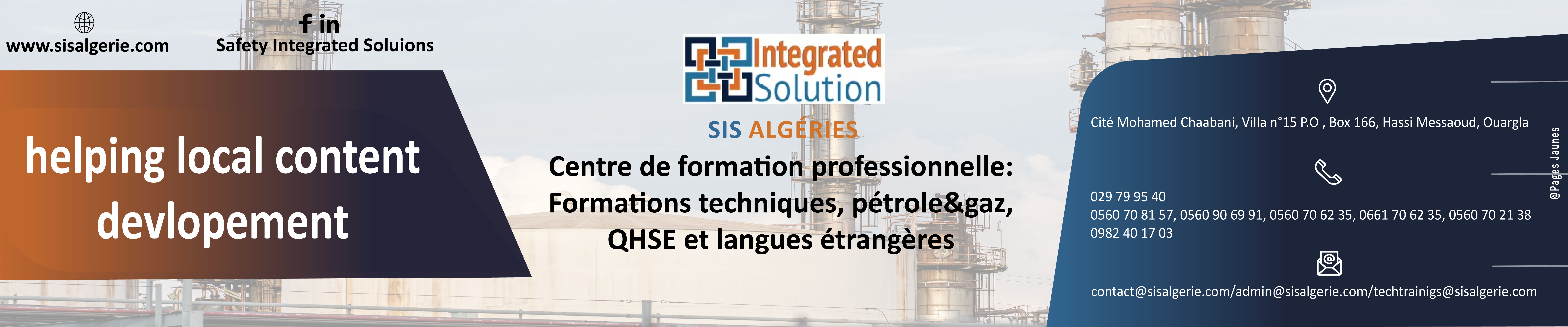 SIS ALGÉRIE SAFETY INTEGRATED SOLUTIONS